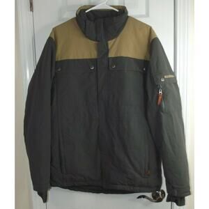 BOULDER GEAR SKI COAT Parka SNOW JACKET - Gray/Tan - Mens Size Medium